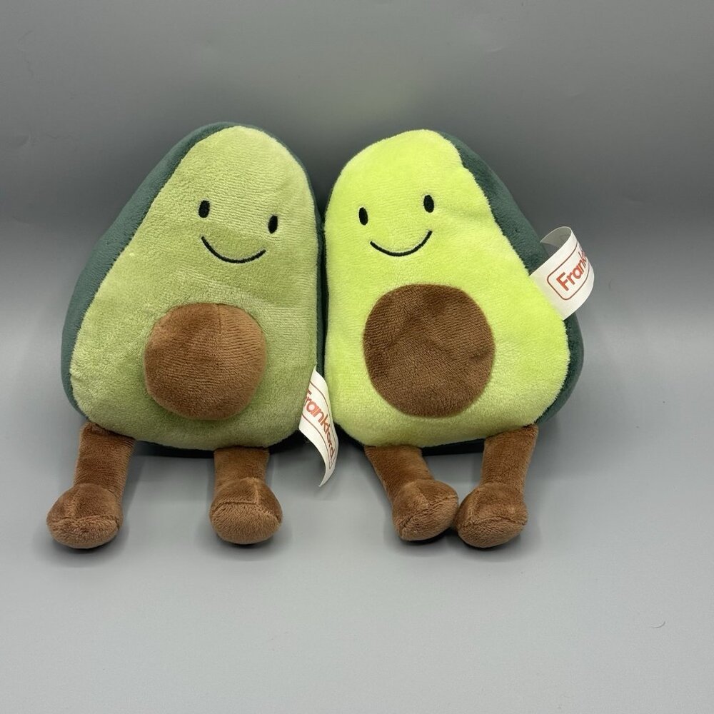 Frankford Avocado Pair Couple Mr & Mrs Plush Stuffed Toy Soft 10"